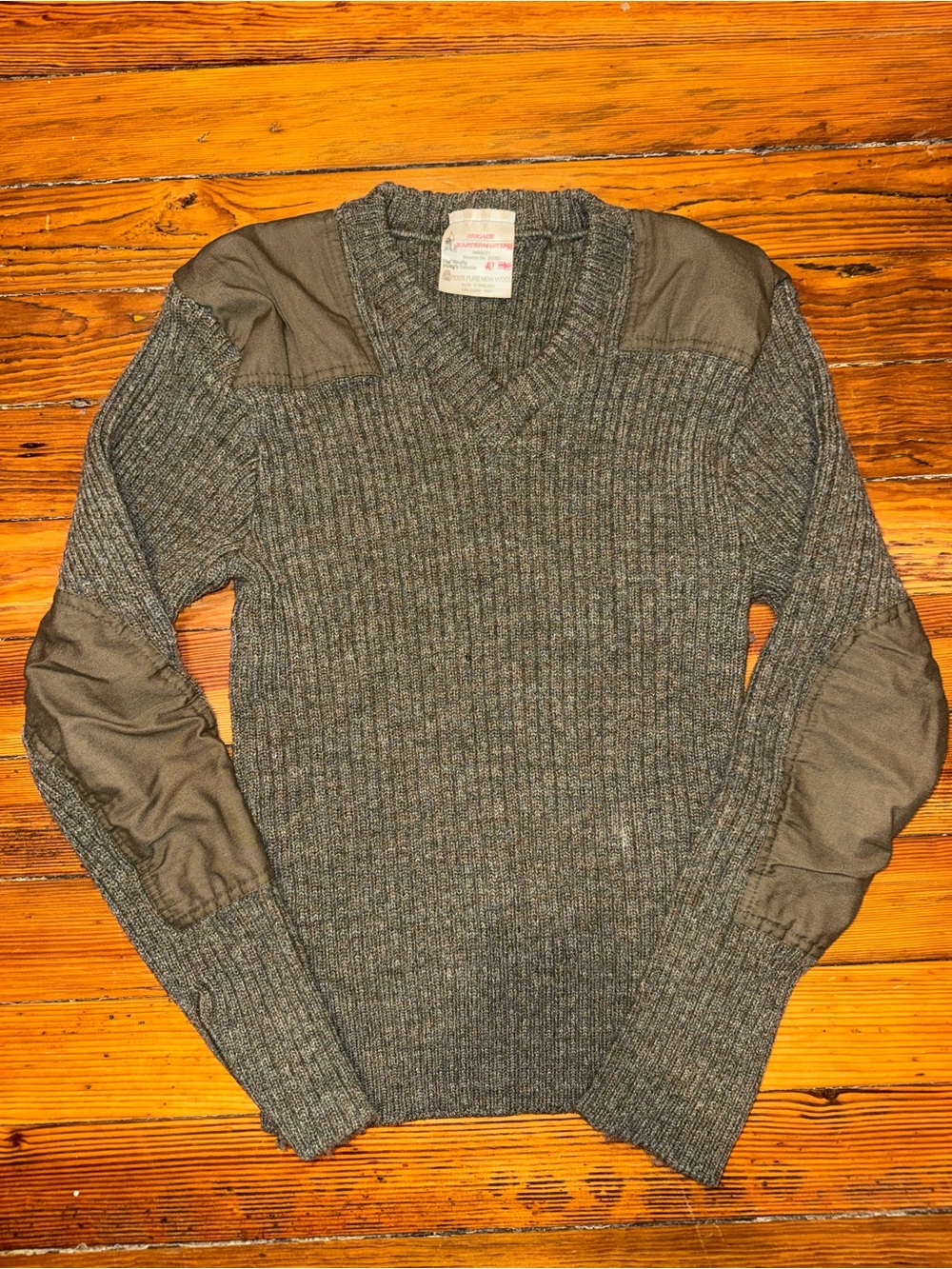 Vintage 100% wool sweater brigade quartermaster